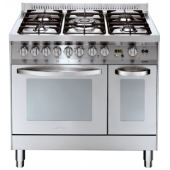 Lofra PLG96GVT/C total inox cucina con forno a gas ventilato
